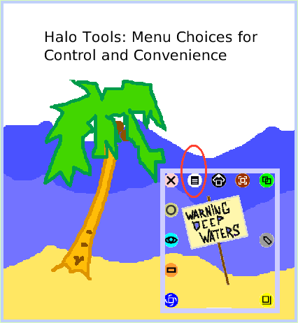 HaloMenuTools, page 1. Halo Tools: Menu Choices for Control and Convenience.  