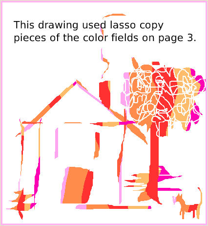 ObjectCatLassoTool, page 4. This drawing used lasso copy pieces of the color fields on page 3.  