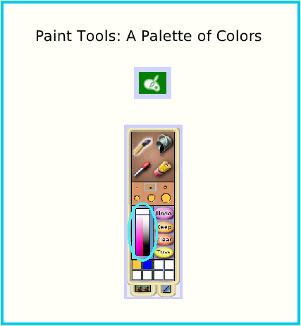 PaintColorPalette, page 1. Paint Tools: A Palette of Colors.  