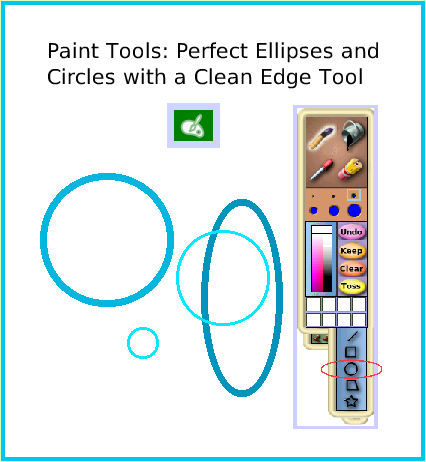 PaintEllipseTool, page 1. Paint Tools: Perfect Ellipses and Circles with a Clean Edge Tool.  