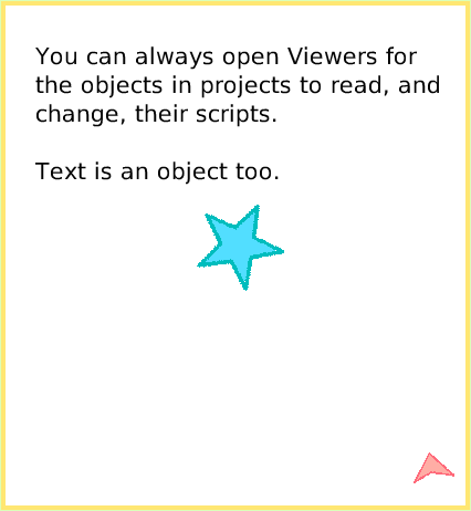 ScriptTileTestsCategory, page 4. You can always open Viewers for the objects in projects to read, and change, their scripts.Text is an object too.  
