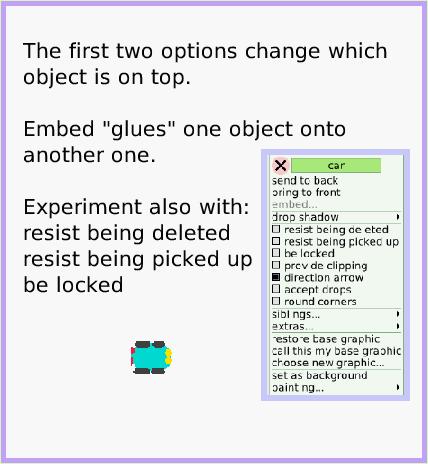 MenuBring-toFront, page 2. The first two options change which object is on top.

Embed 
